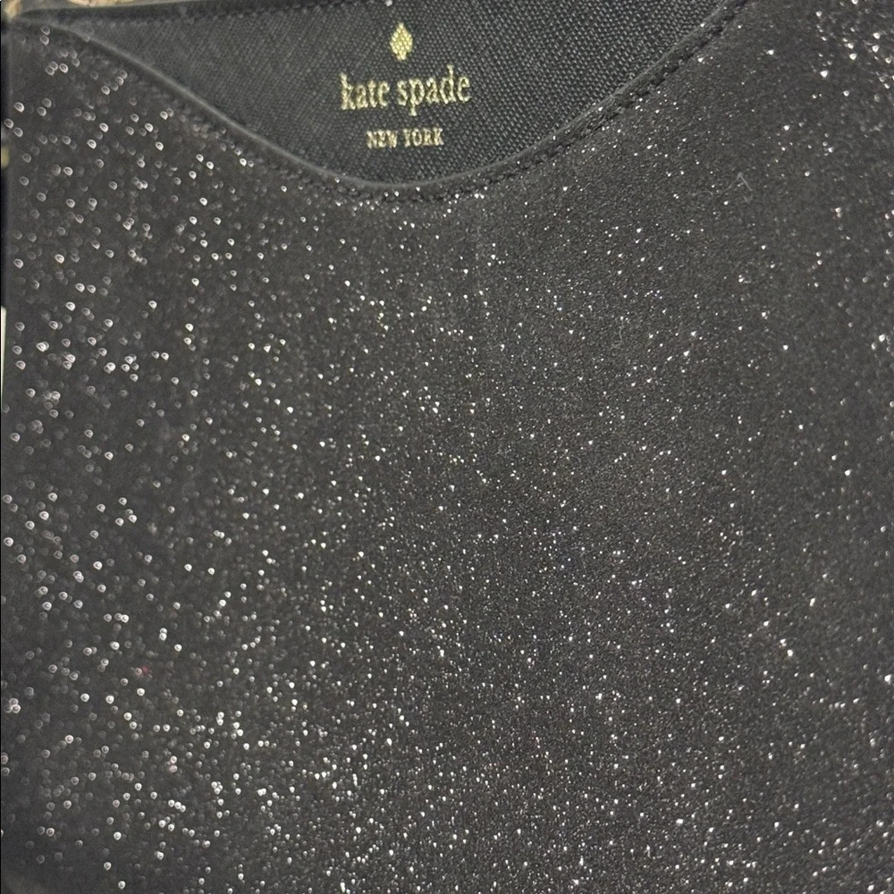 Kate Spade Shimmy Glitter Black Sparkle Crossbody - Picture 5 of 17